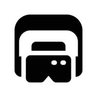 glasses icon. glyph icon for your website, mobile, presentation, and logo design. vector