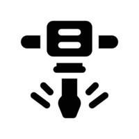 jack hammer icon. glyph icon for your website, mobile, presentation, and logo design. vector