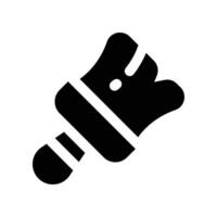 paint brush icon. glyph icon for your website, mobile, presentation, and logo design. vector