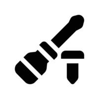 screwdriver icon. glyph icon for your website, mobile, presentation, and logo design. vector