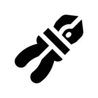 plier icon. glyph icon for your website, mobile, presentation, and logo design. vector