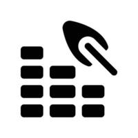 brick wall icon. glyph icon for your website, mobile, presentation, and logo design. vector