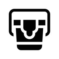 paint bucket icon. glyph icon for your website, mobile, presentation, and logo design. vector