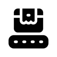 conveyor icon. glyph icon for your website, mobile, presentation, and logo design. vector