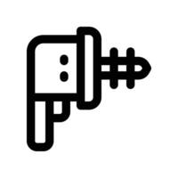 drill machine icon. line icon for your website, mobile, presentation, and logo design. vector