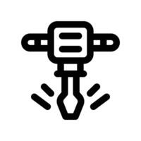jack hammer icon. line icon for your website, mobile, presentation, and logo design. vector