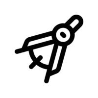 drawing compass icon. line icon for your website, mobile, presentation, and logo design. vector