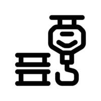 hook crane icon. line icon for your website, mobile, presentation, and logo design. vector