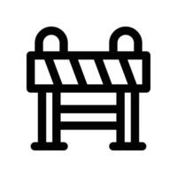 traffic barrier icon. line icon for your website, mobile, presentation, and logo design. vector