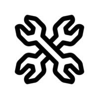 wrench icon. line icon for your website, mobile, presentation, and logo design. vector