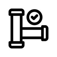 pipe icon. line icon for your website, mobile, presentation, and logo design. vector