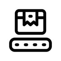 conveyor icon. line icon for your website, mobile, presentation, and logo design. vector