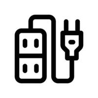 power strip icon. line icon for your website, mobile, presentation, and logo design. vector