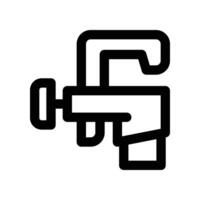 adjustable wrench icon. line icon for your website, mobile, presentation, and logo design. vector