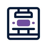 press machine icon. dual tone icon for your website, mobile, presentation, and logo design. vector