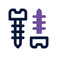 screw icon. dual tone icon for your website, mobile, presentation, and logo design. vector
