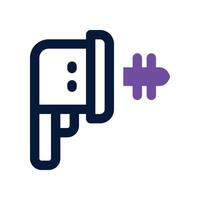 drill machine icon. dual tone icon for your website, mobile, presentation, and logo design. vector