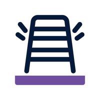 traffic cone icon. dual tone icon for your website, mobile, presentation, and logo design. vector