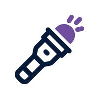 flashlight icon. dual tone icon for your website, mobile, presentation, and logo design. vector