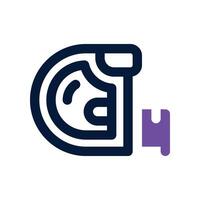 measuring tape icon. dual tone icon for your website, mobile, presentation, and logo design. vector