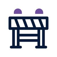 traffic barrier icon. dual tone icon for your website, mobile, presentation, and logo design. vector