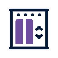 elevator icon. dual tone icon for your website, mobile, presentation, and logo design. vector