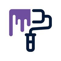 paint roller icon. dual tone icon for your website, mobile, presentation, and logo design. vector