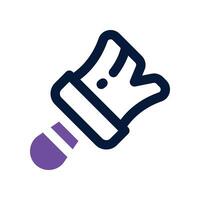 paint brush icon. dual tone icon for your website, mobile, presentation, and logo design. vector