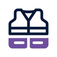 vest icon. dual tone icon for your website, mobile, presentation, and logo design. vector
