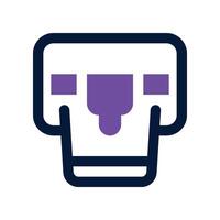 paint bucket icon. dual tone icon for your website, mobile, presentation, and logo design. vector