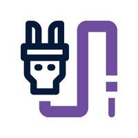 plug icon. dual tone icon for your website, mobile, presentation, and logo design. vector