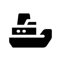 ship icon. glyph icon for your website, mobile, presentation, and logo design. vector
