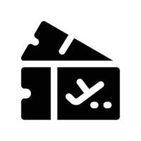 ticket icon. glyph icon for your website, mobile, presentation, and logo design. vector