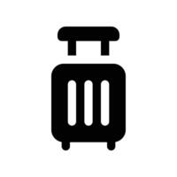 luggage icon. glyph icon for your website, mobile, presentation, and logo design. vector
