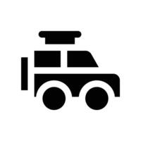 car icon. glyph icon for your website, mobile, presentation, and logo design. vector