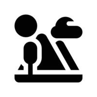 mountain icon. glyph icon for your website, mobile, presentation, and logo design. vector