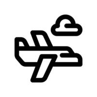 airplane icon. line icon for your website, mobile, presentation, and logo design. vector