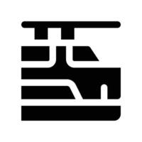 train icon. glyph icon for your website, mobile, presentation, and logo design. vector