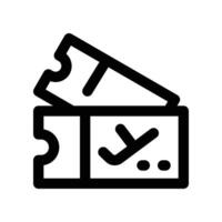 ticket icon. line icon for your website, mobile, presentation, and logo design. vector