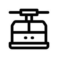cable car icon. line icon for your website, mobile, presentation, and logo design. vector