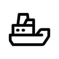 ship icon. line icon for your website, mobile, presentation, and logo design. vector