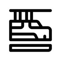 train icon. line icon for your website, mobile, presentation, and logo design. vector