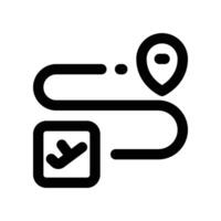 route icon. line icon for your website, mobile, presentation, and logo design. vector