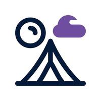tent icon. dual tone icon for your website, mobile, presentation, and logo design. vector