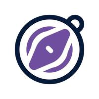compass icon. dual tone icon for your website, mobile, presentation, and logo design. vector