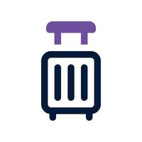 luggage icon. dual tone icon for your website, mobile, presentation, and logo design. vector