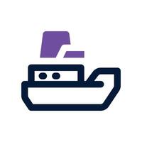 ship icon. dual tone icon for your website, mobile, presentation, and logo design. vector