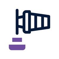 wind sign icon. dual tone icon for your website, mobile, presentation, and logo design. vector