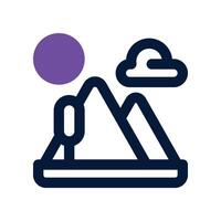 mountain icon. dual tone icon for your website, mobile, presentation, and logo design. vector