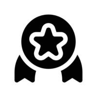 medal icon. glyph icon for your website, mobile, presentation, and logo design. vector